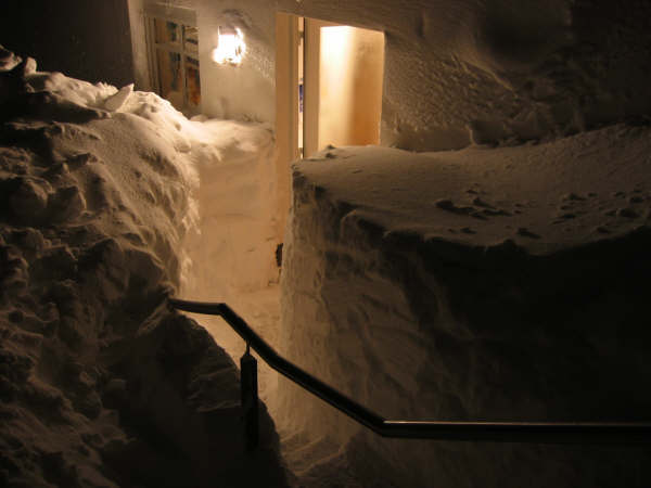 FeWo-Eingang im Winter