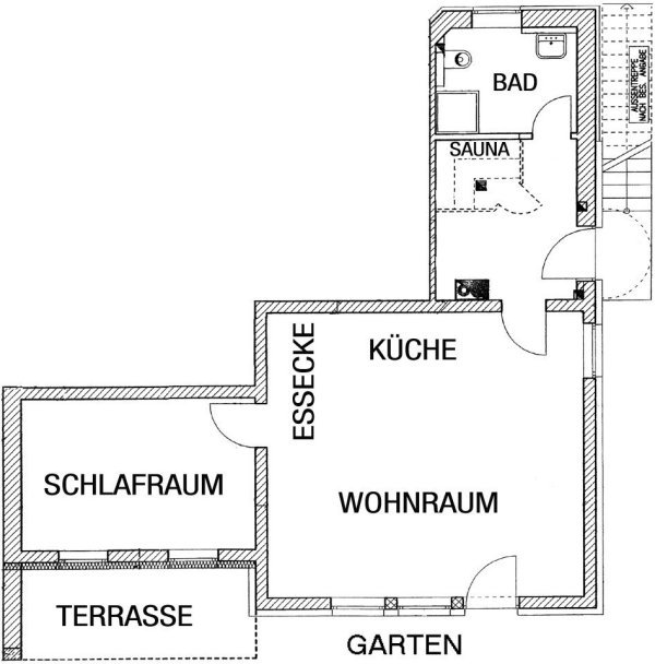 Grundriss der Wohnung